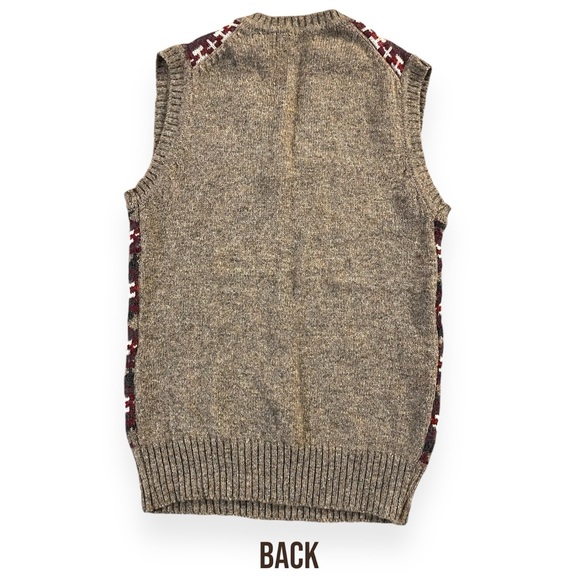 Pierre Cardin Wool Vintage Sweater V-Neck Vest Breathable Natural Fiber Fibre - Picture 2 of 4